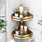SOGA Silver Wall-Mounted Rectangular Bathroom Storage Organiser Space Saving Adhesive Shelf Rack
