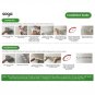 SOGA 69cm Wall-Mounted Slipper Organiser Adhesive Storage Space-Saving Wall Rack