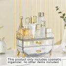 SOGA 3 Tier Transparent Multifunctional Cosmetic Storage Display Stand Shelf Drawer Type Organiser