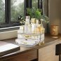 SOGA 3 Tier Transparent Multifunctional Cosmetic Storage Display Stand Shelf Drawer Type Organiser
