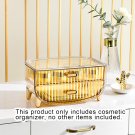 SOGA 2 Tier Golden Multifunctional Cosmetic Storage Jewelry Cabinet Bathroom Desk Drawer Organiser
