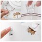 SOGA White 360 2 Layered Jewelry Storage Box Waterproof Dustproof Accessories Organiser