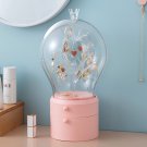 SOGA Pink 360 Degree Rotating 2 Layered Jewelry Storage Box Waterproof Dustproof Access Organiser