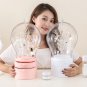 SOGA Pink 360 Degree Rotating 2 Layered Jewelry Storage Box Waterproof Dustproof Access Organiser