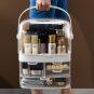 SOGA 3 Tier White Countertop Makeup Cosmetic Storage Organiser Jewelry Storage Box with Handle
