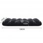 SOGA Floor Recliner Folding Lounge Sofa Futon Couch Folding Chair Cushion Black