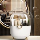 SOGA White Transparent Makeup Organiser Cosmetic Storage Waterproof Dustproof Bathroom with Lid