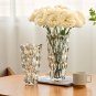 SOGA 29.8cm Golden Amber Glass Crystal Vase Elegant Modern Home D&Atilde;&copy;cor