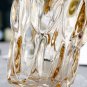 SOGA 29.8cm Golden Amber Glass Crystal Vase Elegant Modern Home D&Atilde;&copy;cor