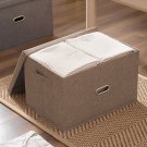 SOGA Coffee Large Foldable Canvas Storage Box Cube Clothes Basket Organiser Home Decorative Box SOGA Coffee Large Foldable Canvas Storage Box Cube Clothes Basket Organiser Home Decorative Box
