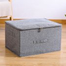 SOGA Grey Large Portable Double Zipper Storage Box Moisture Proof Clothes Basket Foldable SOGA Grey Large Portable Double Zipper Storage Box Moisture Proof Clothes Basket Foldable