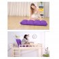 SOGA Lounge Floor Recliner Adjustable Lazy Sofa Bed Folding Game Chair Purple