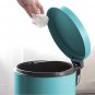 SOGA Foot Pedal Stainless Steel Rubbish Recycling Garbage Waste Trash Bin Round 12L Blue