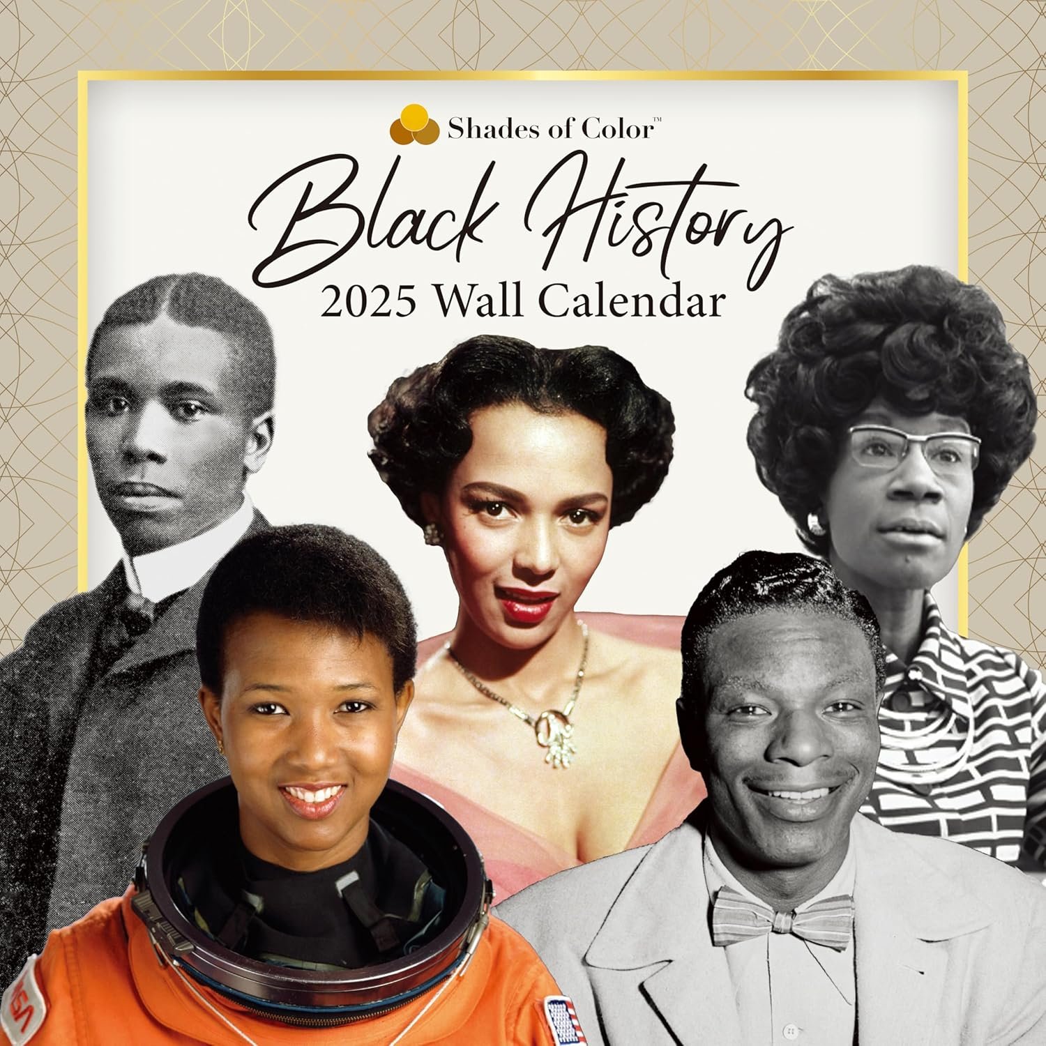 2025 African American Monthly Wall Calendar 12 by 12
