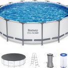 Bestway Steel Pro MAX 15 Foot by 48 Inches Round Above Ground Swimming Pool