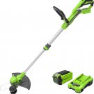 Greenworks 40v 13-Inch Cordless String Trimmer / Edger (Gen 2), 2.0Ah Battery and Charger
