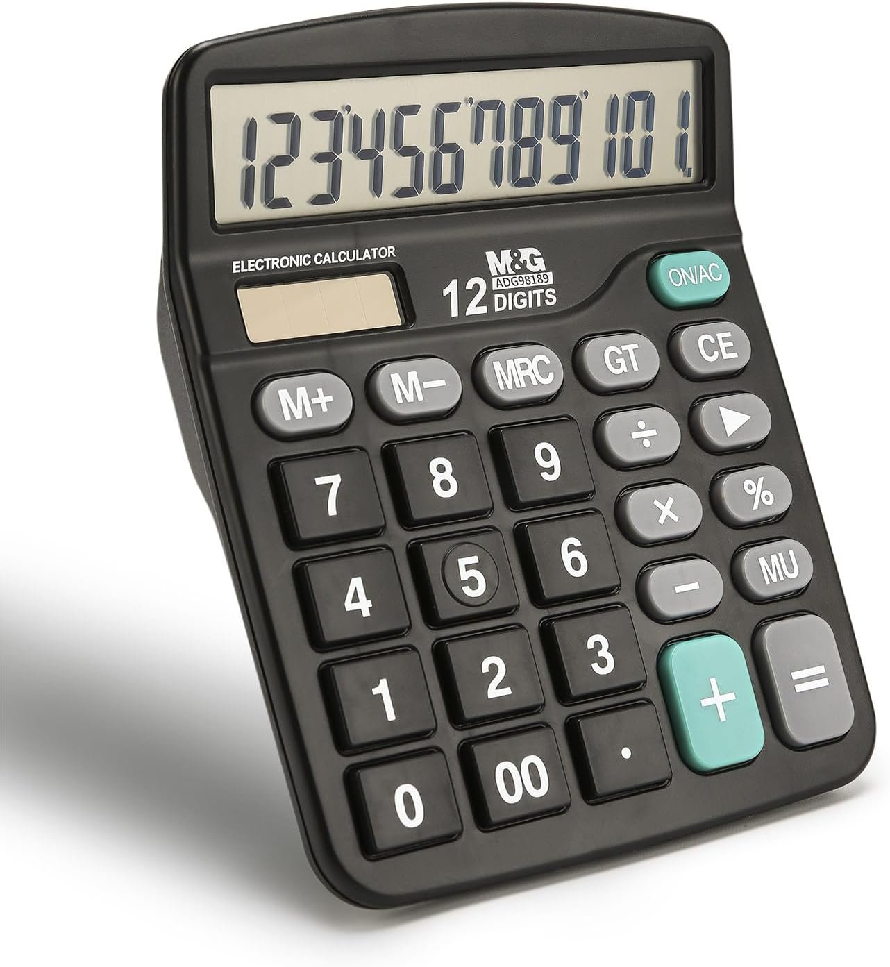 M&G Desk Calculator 12 Digit Office Calculators with Large LCD Display