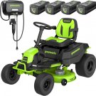Greenworks 80V 42" Tractor Gen 2, 4 5.0Ah Batteries+ Wall Charger