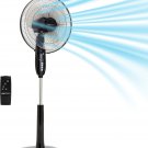Amazon Basics 16" Pedestal Fan with Remote, Floor Fan, Standing Fan