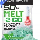 Snow Joe Premium Enviro Blend Ice Melt, Green-Coated Deicer 50 lbs