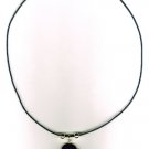 Genuine .925 SS Lapis Leather Necklace - New Item