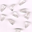 Genuine Crystal Quartz 4 x 8mm Triangle Beads Lot of 10