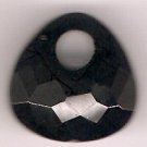 Black Onyx Faceted Large Hole Designer Bead