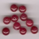 Australian Cranberry Jade 8 mm Round Beads - Lot of 10