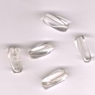 Genuine Crystal Quartz Rectangle Tube Beads Lot of 5