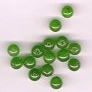Bright Green Apple Quartz 6mm Round Beads- Lot of 15 beads