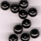 Genuine Black Onyx 8mm Round Beads - Lot of 10