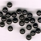 Genuine Black Onyx 4mm Round Beads - Lot of 25
