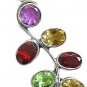 .925 SS Multi Stone Oval Leaf Pendant 25% OFF SALE!