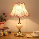 European Retro Glass Desk Lamp – Classic Wrought Iron Bedside Light