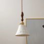Home Decor LED Pendant Light - Modern Ceramic Hanging Lamp with Knob Switch