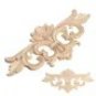1Pc Vintage Floral Wood Carved Corner Frame for Furniture & Decor