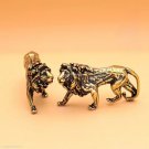 Mini Lion Retro Metal Figurine - Desktop Decoration & Collectible Gift