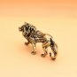 Mini Lion Retro Metal Figurine - Desktop Decoration & Collectible Gift
