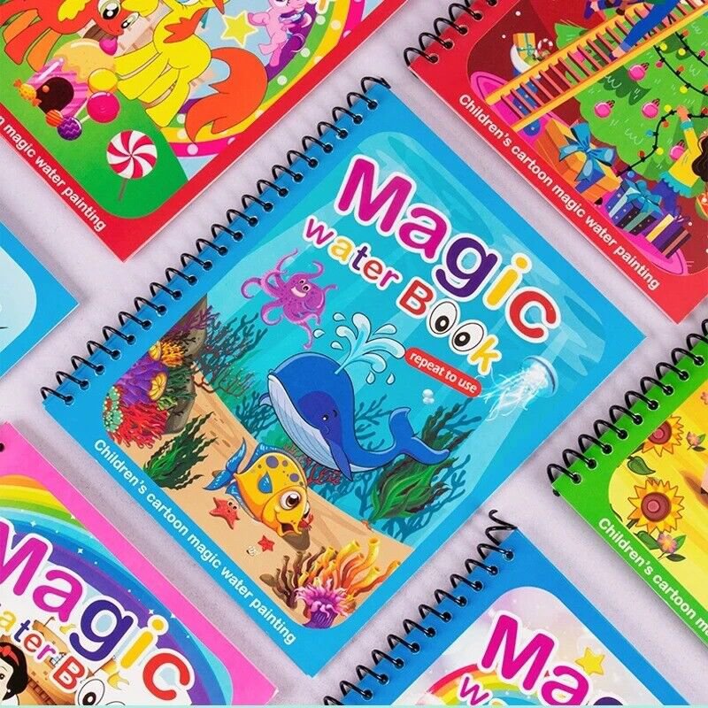 Book Water Montessori Drawing Reusable Coloring Toys Magical Magic Kids for