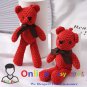 Bear Plush Pendant Stuffed Cute Toys Baby Key Dolls 15CM Animal Keychain Gifts