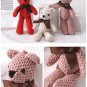 Bear Plush Pendant Stuffed Cute Toys Baby Key Dolls 15CM Animal Keychain Gifts
