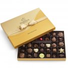 Assorted Chocolate Gold Gift Box, Gold Ribbon, 36pc