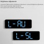 9 Inch Large Digital Wall Clock USB Powered TEMP Humidity Week Auto Dimmer DST Table