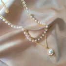 Beads Women's Neck Chain Kpop Pearl Choker Necklace Gold Color Goth Chocker Jewelry