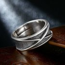 Retro Time Space Goku Black Ring Punk Gothic Open Ring For Men Handmade Unisex Designer