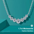 Moissanite Necklace for Woman Wedding Fine Jewely with Certificates 925 Sterling Sliver Plated