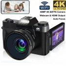 4K Digital Camera For Photography and Video Auto focus Anti-Shake 48MP Compact Vlogging Camera