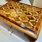Moroccan jewellery Box large lockable thuya wooden Box organizer with Key