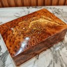 jewellery burl wooden box Organizer Keepsake Storage Box