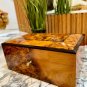 Moroccan jewellery Box large lockable thuya wooden burl Jewelry Box organizer